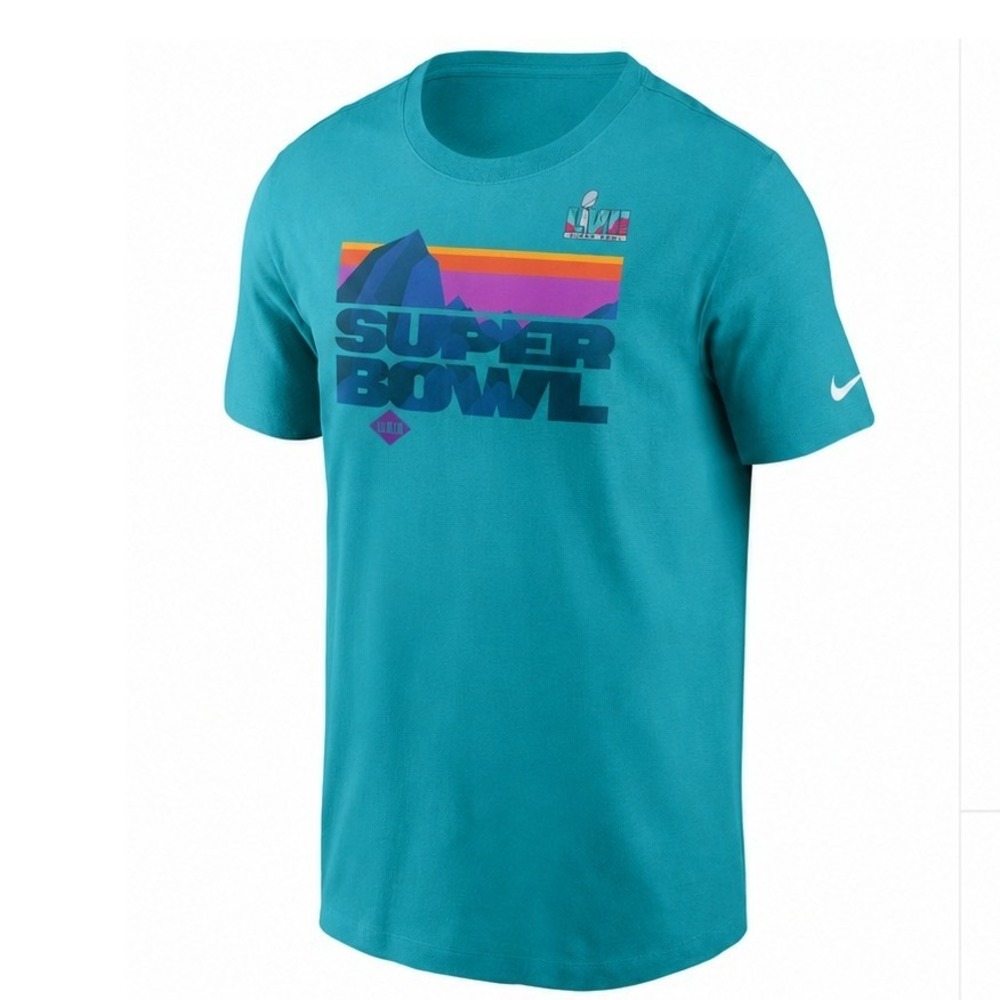 Nike Mens Super Bowl LVII Arizona Graphic T-Shirt Teal Blue XL N199P-3GT